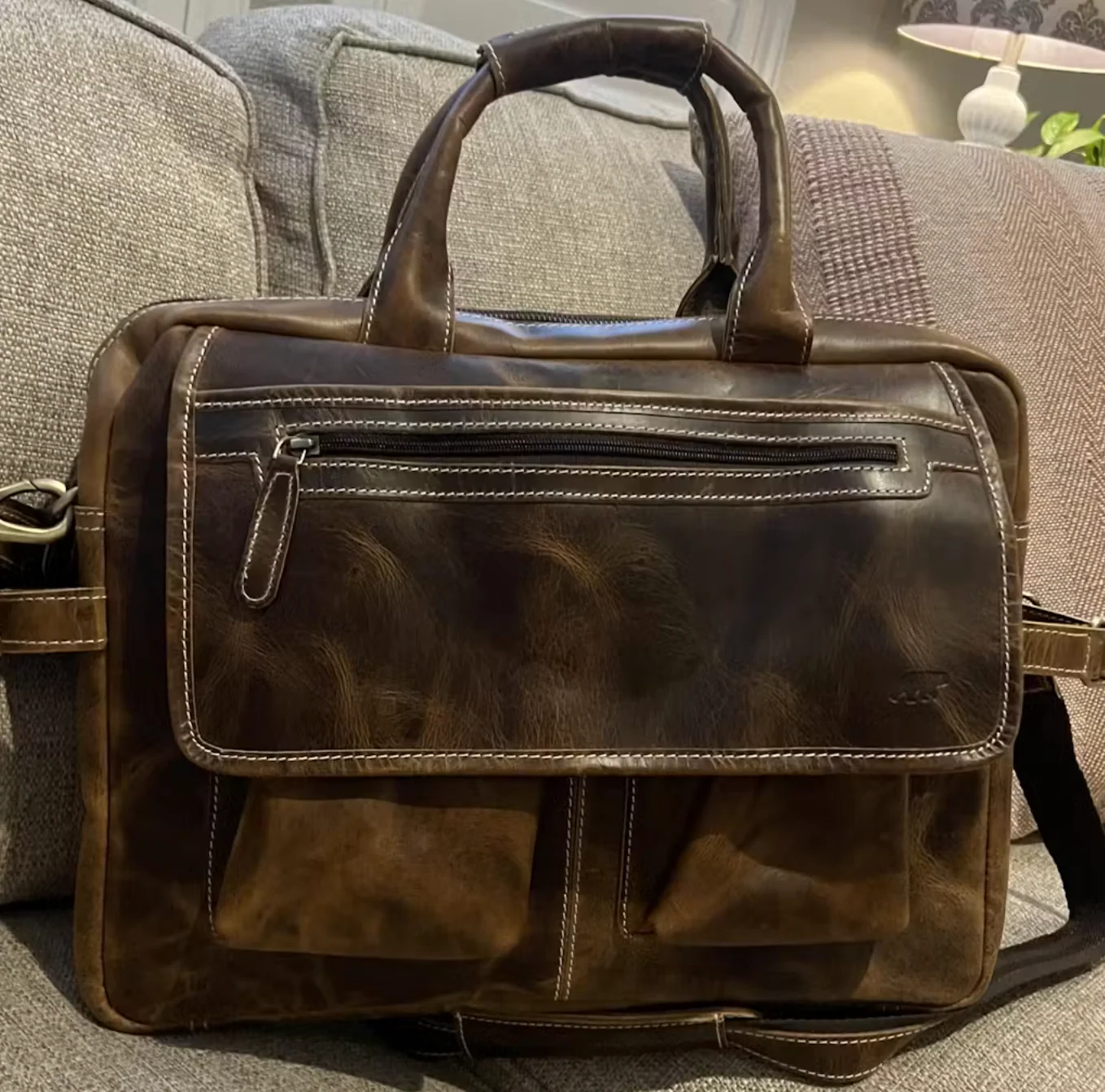 Buffalo Leather Pilot Bag - Image 16