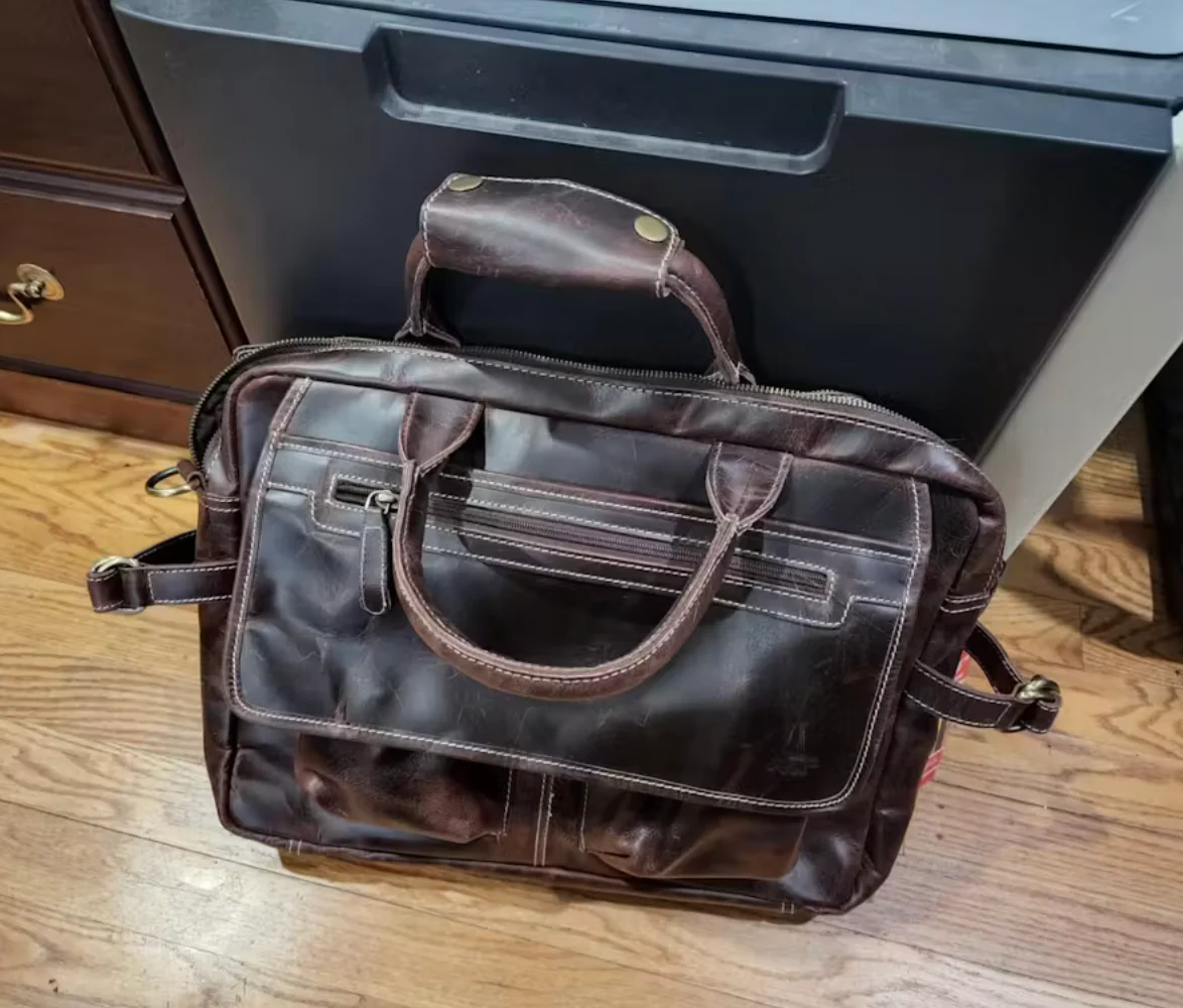 Buffalo Leather Pilot Bag - Image 17