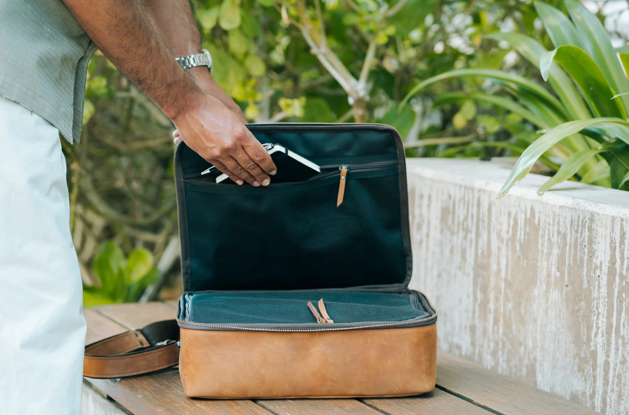 Leather CPAP Travel Bag - Image 15